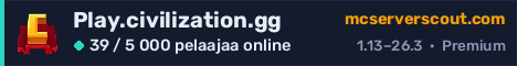 Palvelimen Play.civilization.gg banneri