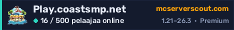 Palvelimen Play.coastsmp.net banneri
