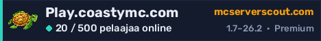 Palvelimen Play.coastymc.com banneri