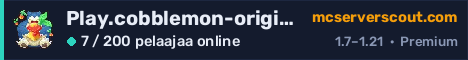 Palvelimen Play.cobblemon-origins.com banneri