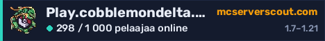 Palvelimen Play.cobblemondelta.com banneri
