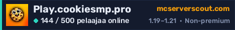 Palvelimen Play.cookiesmp.pro banneri