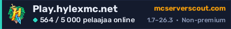 Palvelimen Play.hylexmc.net banneri