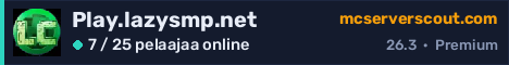 Palvelimen Play.lazysmp.net banneri