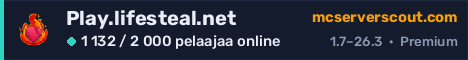 Palvelimen Play.lifesteal.net banneri