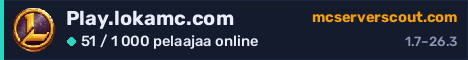 Palvelimen Play.lokamc.com banneri
