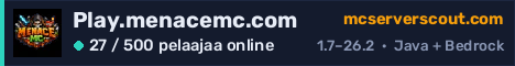 Palvelimen Play.menacemc.com banneri