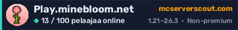 Palvelimen Play.minebloom.net banneri