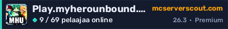 Palvelimen Play.myherounbound.com banneri