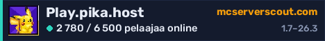 Palvelimen Play.pika.host banneri