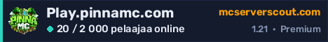 Palvelimen Play.pinnamc.com banneri