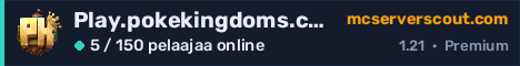 Palvelimen Play.pokekingdoms.com banneri