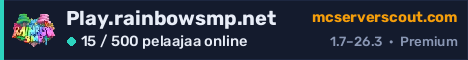 Palvelimen Play.rainbowsmp.net banneri
