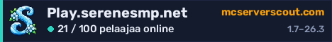 Palvelimen Play.serenesmp.net banneri