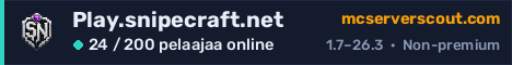 Palvelimen Play.snipecraft.net banneri