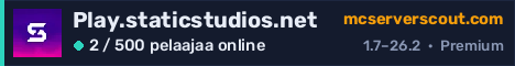 Palvelimen Play.staticstudios.net banneri