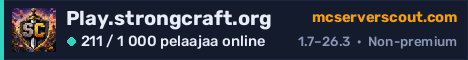 Palvelimen Play.strongcraft.org banneri