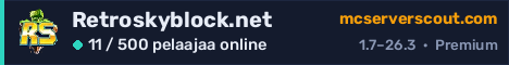 Palvelimen Retroskyblock.net banneri