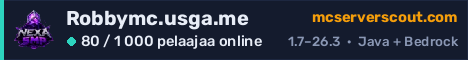 Palvelimen Robbymc.usga.me banneri