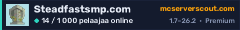 Palvelimen Steadfastsmp.com banneri