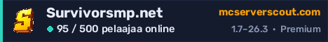 Palvelimen Survivorsmp.net banneri