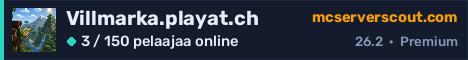 Palvelimen Villmarka.playat.ch banneri