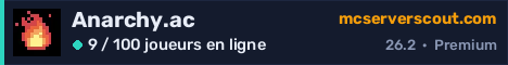 Bannière du serveur Anarchy.ac
