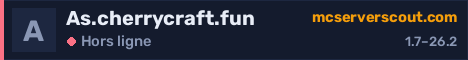 Bannière du serveur As.cherrycraft.fun