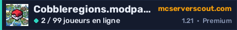 Bannière du serveur Cobbleregions.modpack.gg