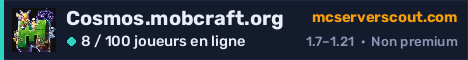 Bannière du serveur Cosmos.mobcraft.org