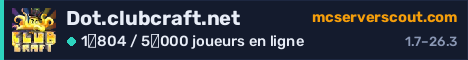 Bannière du serveur Dot.clubcraft.net