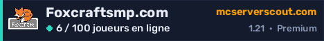 Bannière du serveur Foxcraftsmp.com