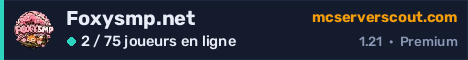 Bannière du serveur Foxysmp.net