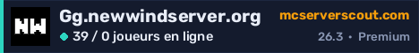 Bannière du serveur Gg.newwindserver.org