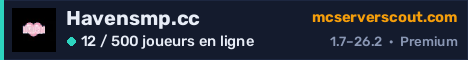 Bannière du serveur Havensmp.cc