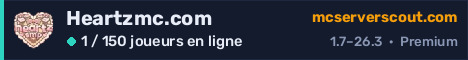 Bannière du serveur Heartzmc.com