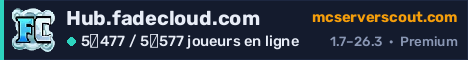 Bannière du serveur Hub.fadecloud.com