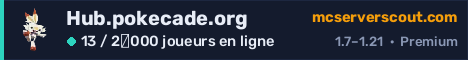 Bannière du serveur Hub.pokecade.org