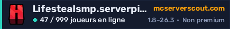 Bannière du serveur Lifestealsmp.serverpit.com