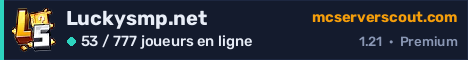 Bannière du serveur Luckysmp.net