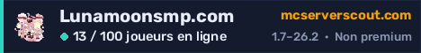 Bannière du serveur Lunamoonsmp.com
