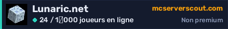 Bannière du serveur Lunaric.net
