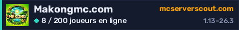 Bannière du serveur Makongmc.com