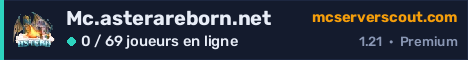 Bannière du serveur Mc.asterareborn.net