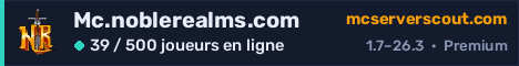 Bannière du serveur Mc.noblerealms.com