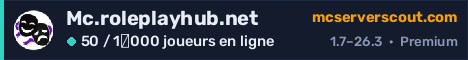 Bannière du serveur Mc.roleplayhub.net