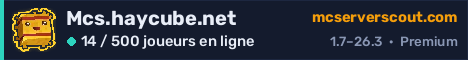 Bannière du serveur Mcs.haycube.net