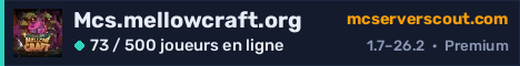 Bannière du serveur Mcs.mellowcraft.org