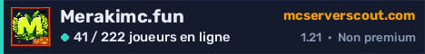 Bannière du serveur Merakimc.fun