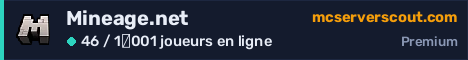 Bannière du serveur Mineage.net